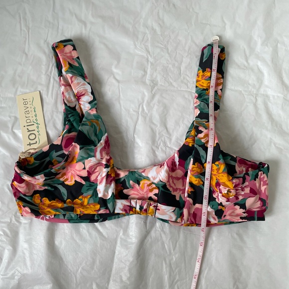 TORI PRAVER Bikini Top Size-Large Vintage Black NWT - Picture 4 of 13